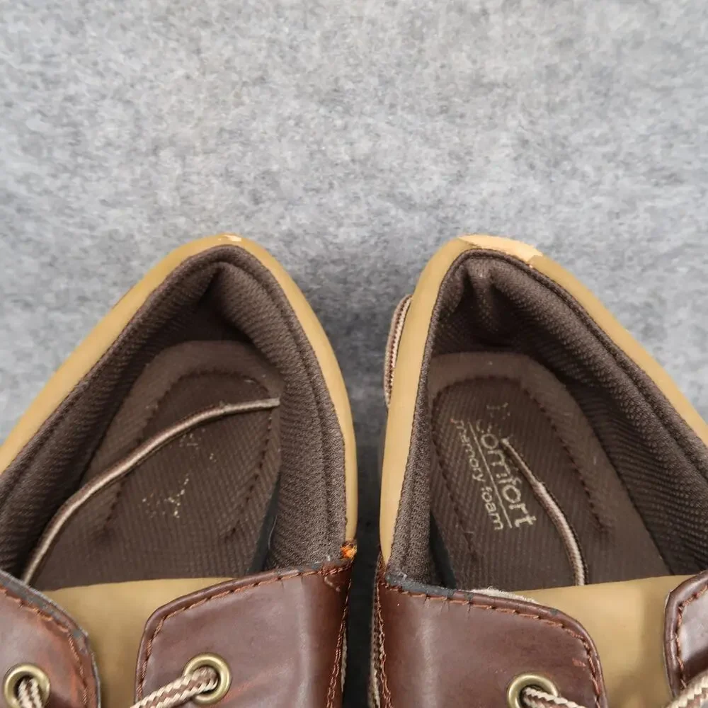 Dexter Shoes Mens 10W Boat Loafers Casual Moc Toe 2 Eye Sneaker Brown Comfort